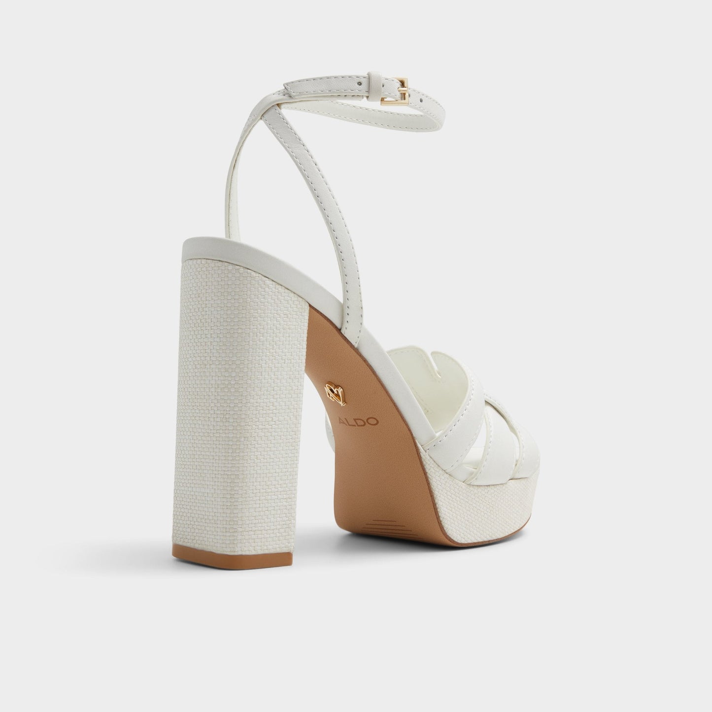Valaberel Open White Women's Platform sandals - Strappy heeled sandal, Platform - Open white