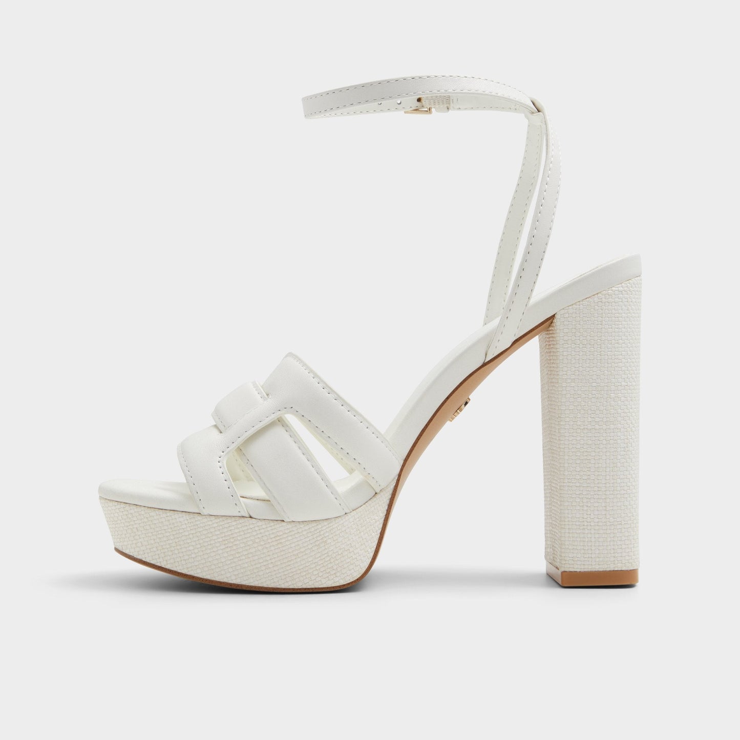 Valaberel Open White Women's Platform sandals - Strappy heeled sandal, Platform - Open white