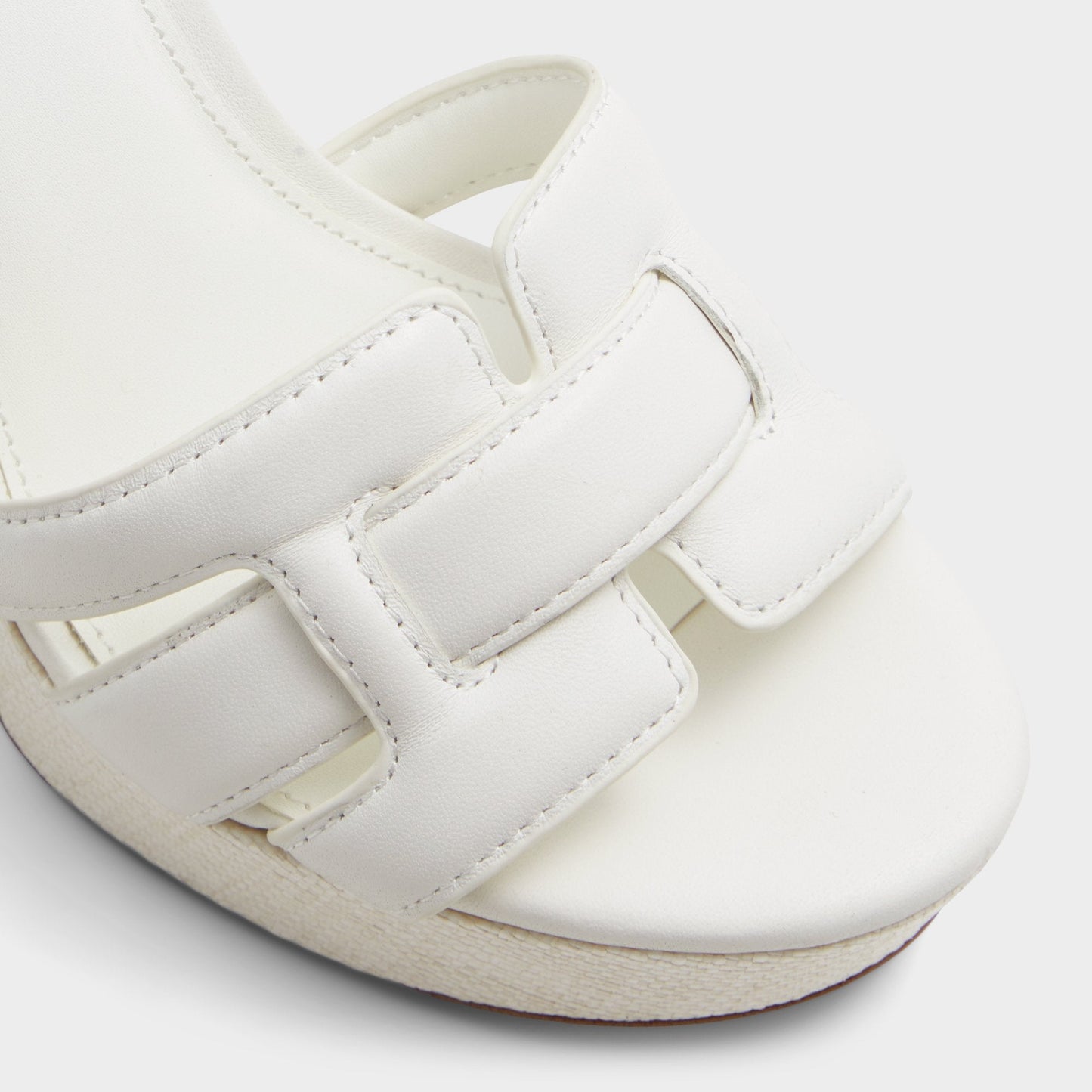 Valaberel Open White Women's Platform sandals - Strappy heeled sandal, Platform - Open white