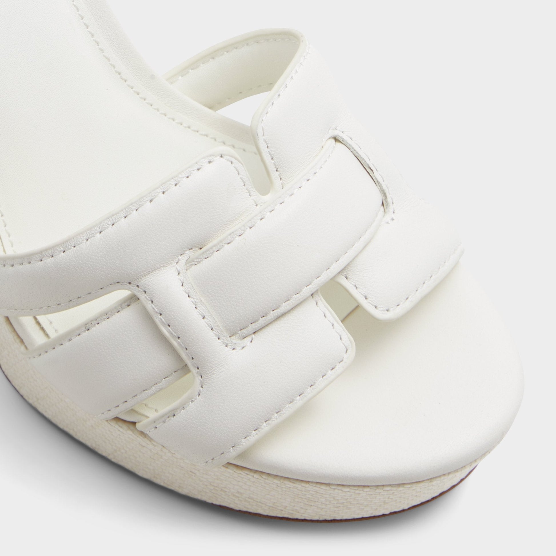 Valaberel Open White Women's Platform sandals - Strappy heeled sandal, Platform - Open white