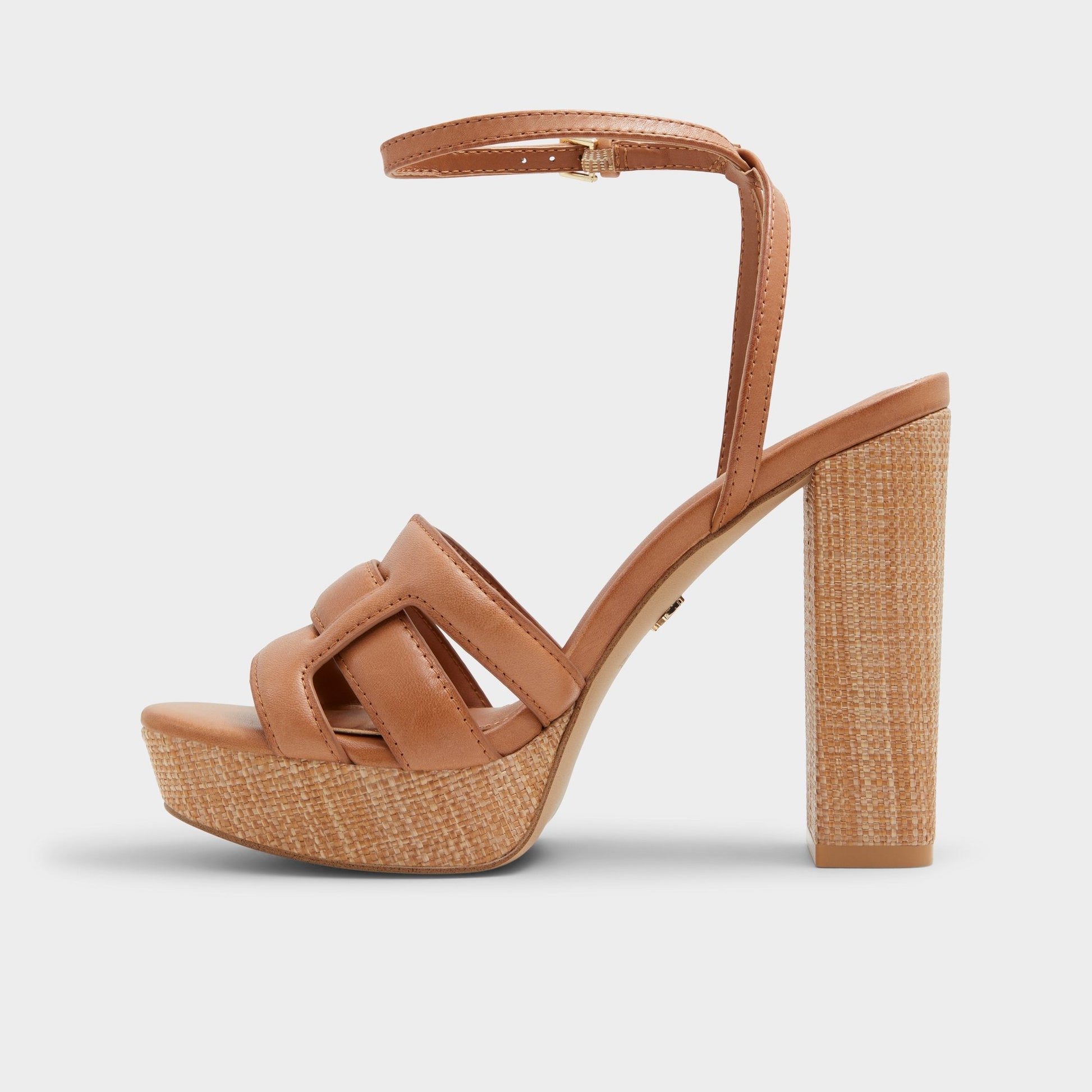 Valaberel Medium Brown Women's Platform sandals - Strappy heeled sandal, Platform - Medium brown