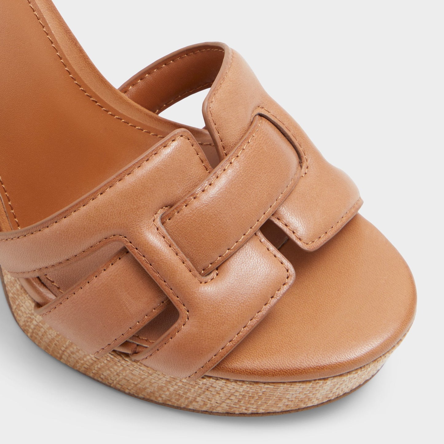Valaberel Medium Brown Women's Platform sandals - Strappy heeled sandal, Platform - Medium brown