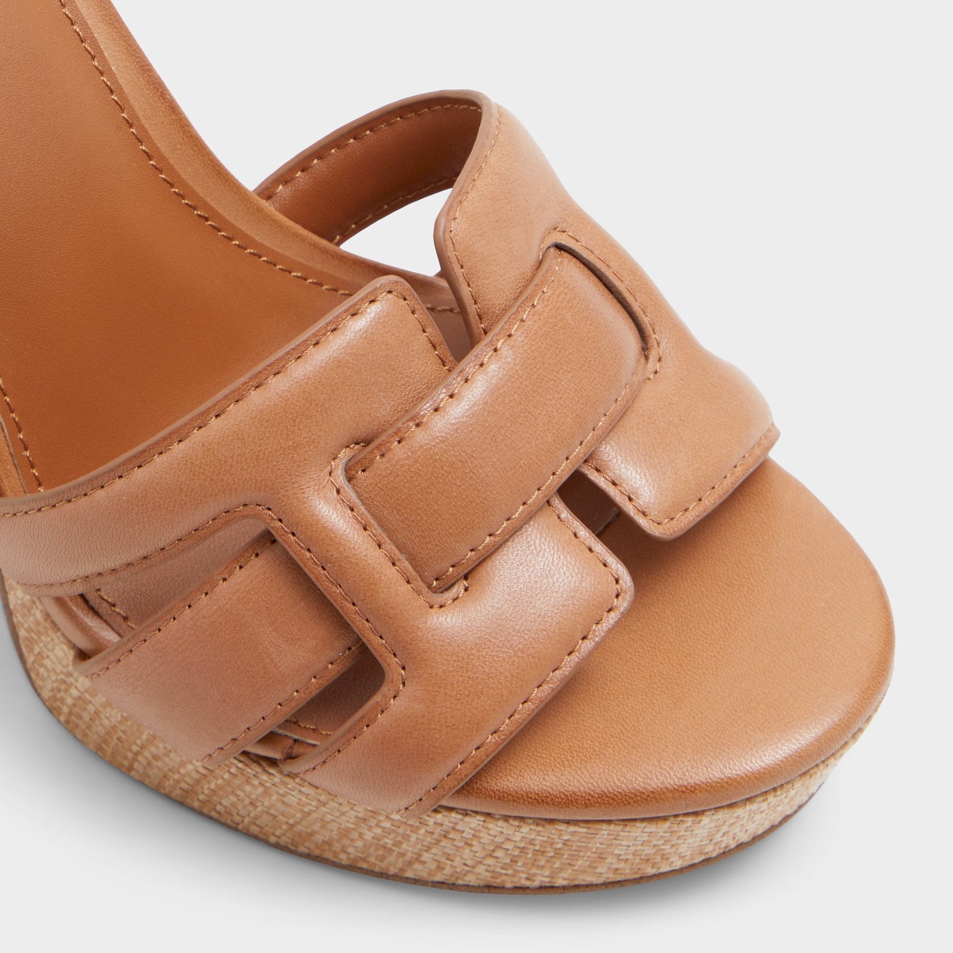 Valaberel Medium Brown Women's Platform sandals - Strappy heeled sandal, Platform - Medium brown