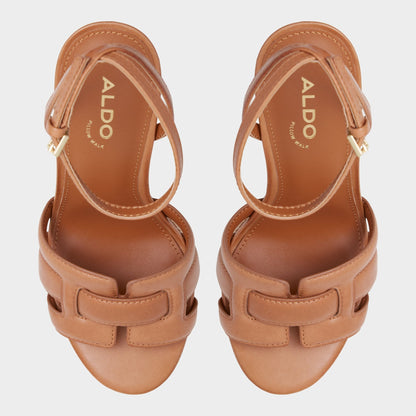 Valaberel Medium Brown Women's Platform sandals - Strappy heeled sandal, Platform - Medium brown