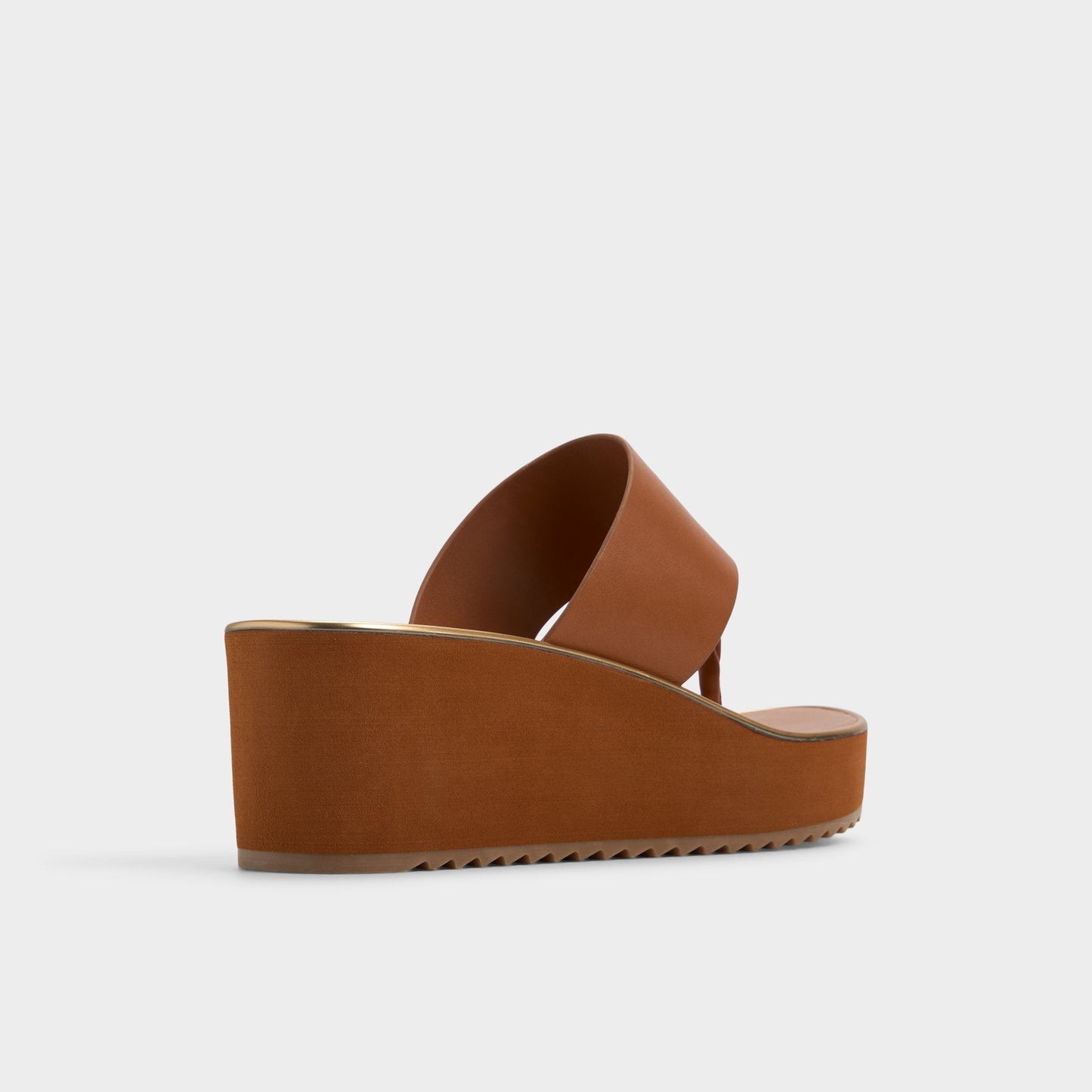 Penelopy Medium Brown Women's Platform sandals - Wedge sandal, Wedge heel - Medium brown