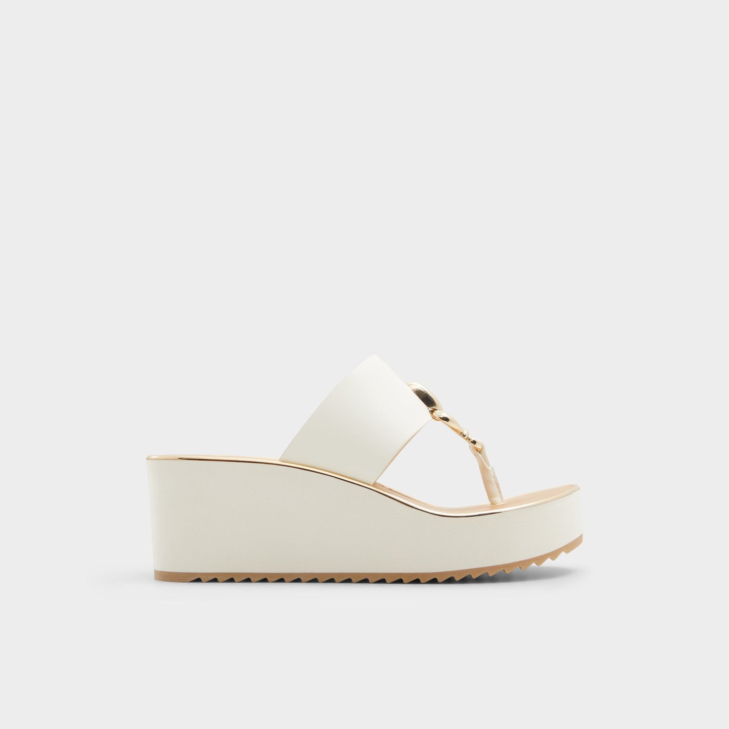 Penelopy White Women's Wedges - Wedge sandal, Wedge heel - White