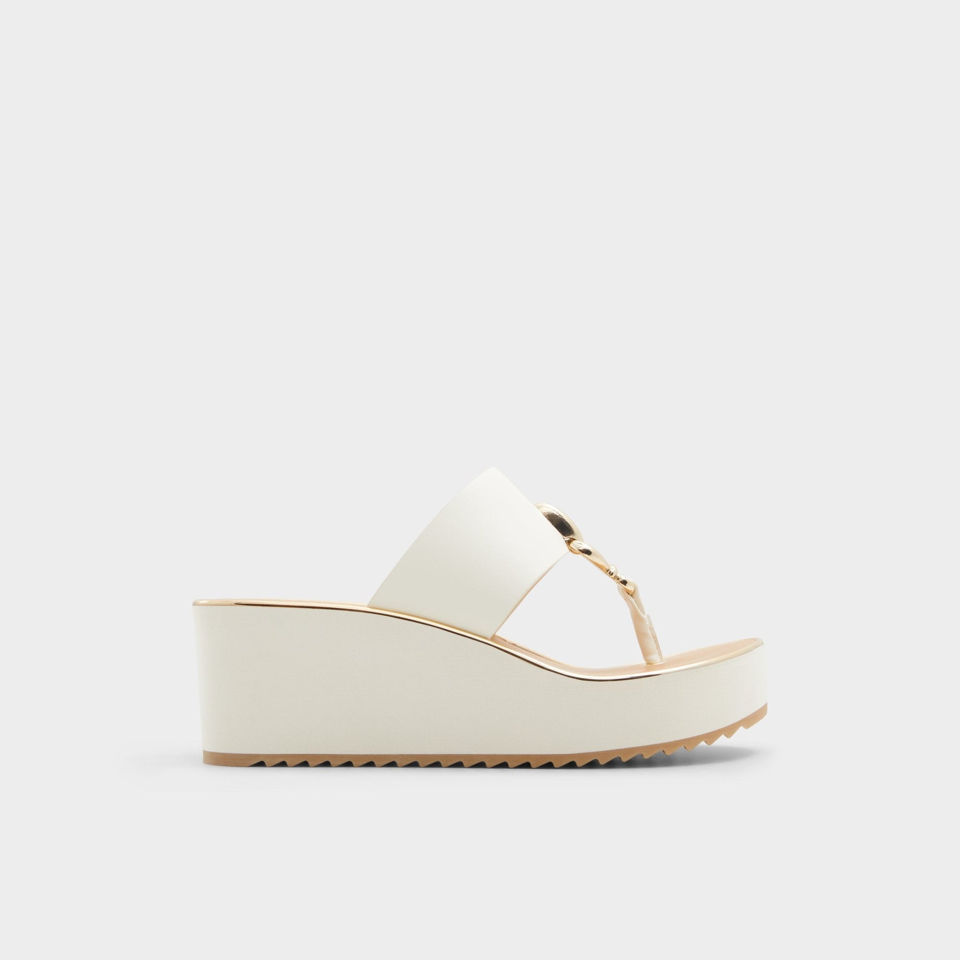 Penelopy White Women's Wedges - Wedge sandal, Wedge heel - White