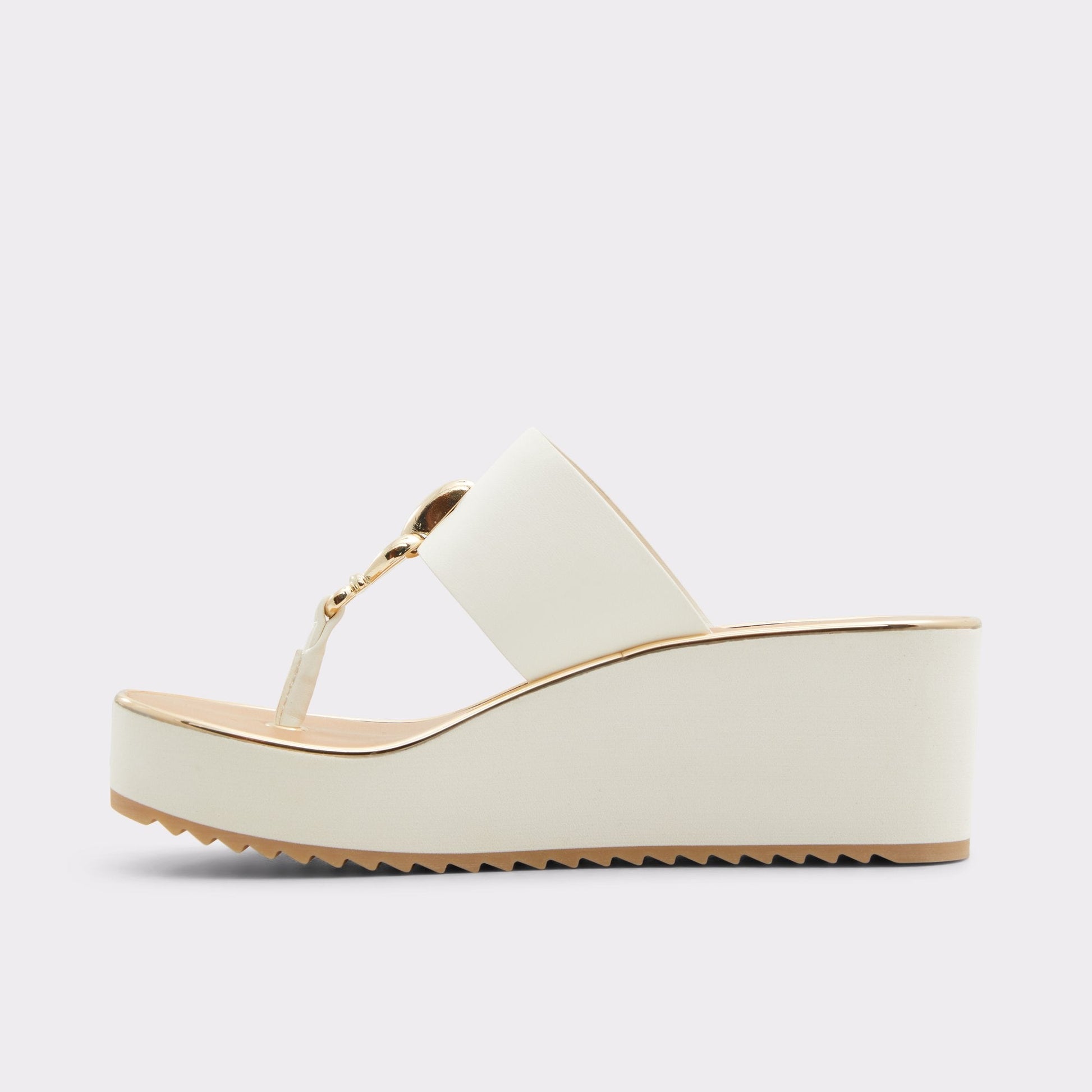 Penelopy White Women's Wedges - Wedge sandal, Wedge heel - White