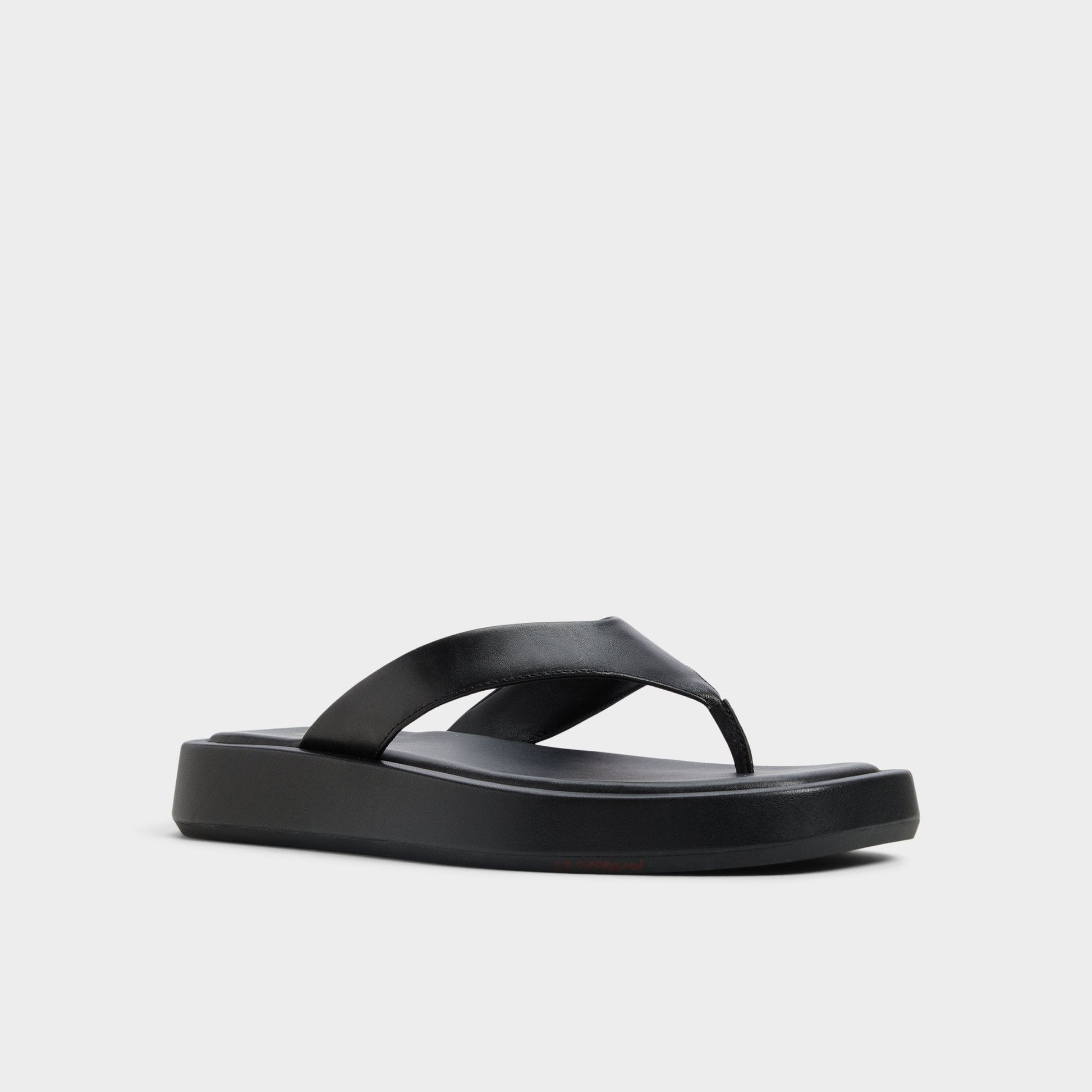 Grettle Black Women's Flats - Flip flop, Flatform - Black