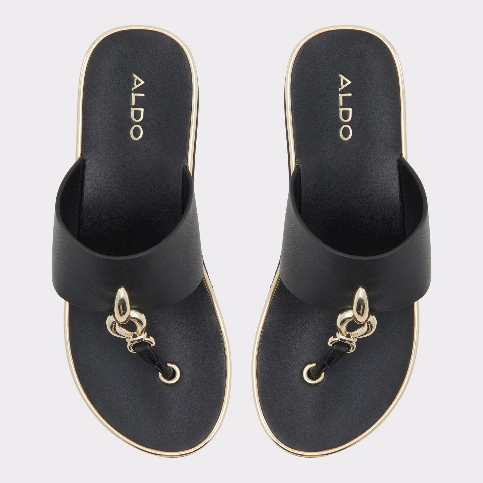 Penelopy Black Women's Wedges - Wedge sandal, Wedge heel - Black