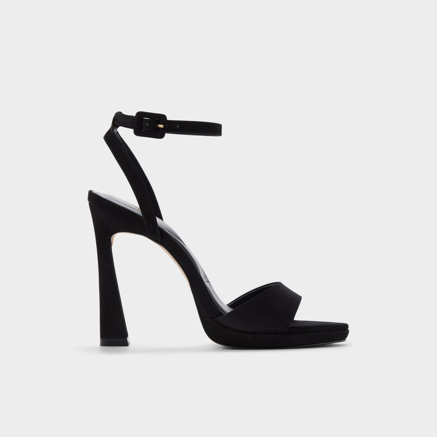 Ivette in Black - Heeled sandal, Platform - Black