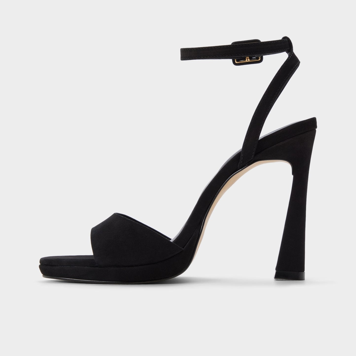 Ivette in Black - Heeled sandal, Platform - Black