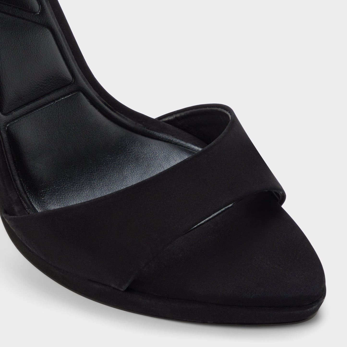 Ivette in Black - Heeled sandal, Platform - Black