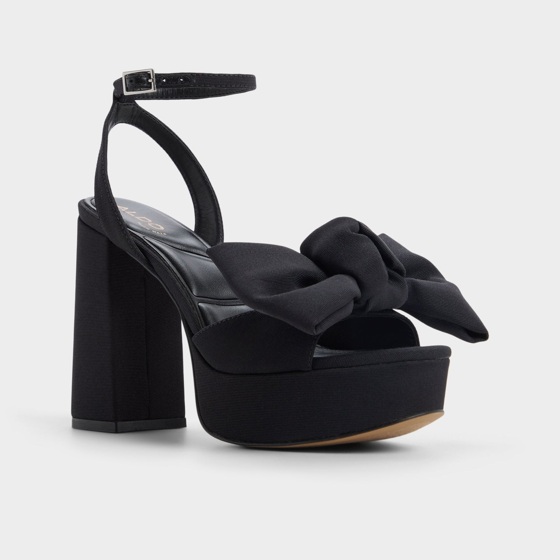 Luscious in Black 14154112 - Strappy heeled sandal, Platform - Black