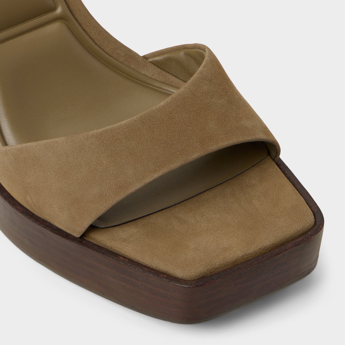Lothon in Other Green - Strappy heeled sandal, Platform - Other Green