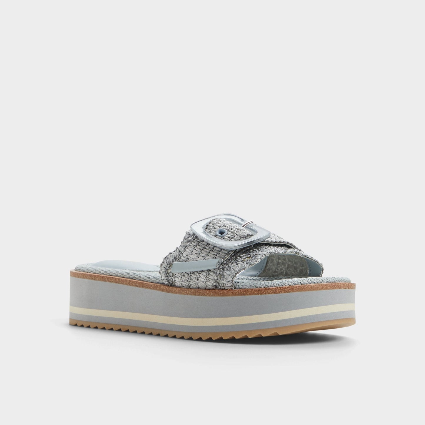 Wavynelly Other Blue Women's Flats - Slide sandal, Platform - Other Blue