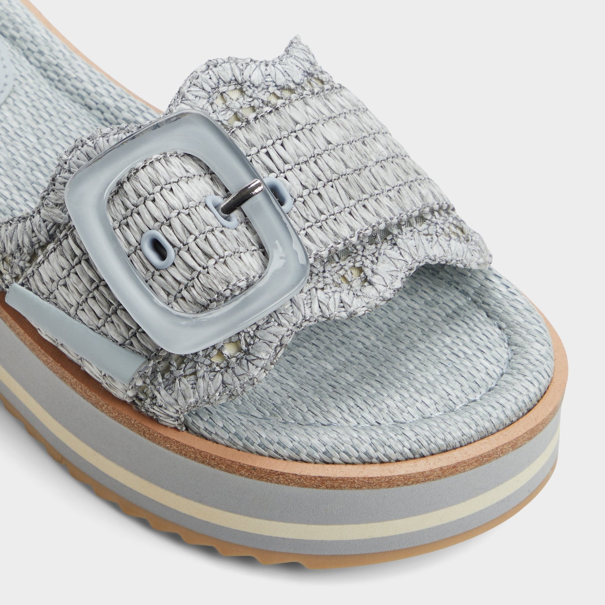 Wavynelly Other Blue Women's Flats - Slide sandal, Platform - Other Blue