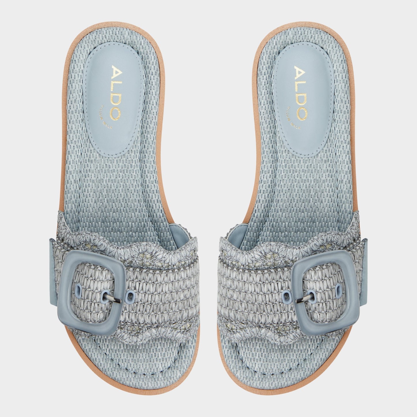 Wavynelly Other Blue Women's Flats - Slide sandal, Platform - Other Blue
