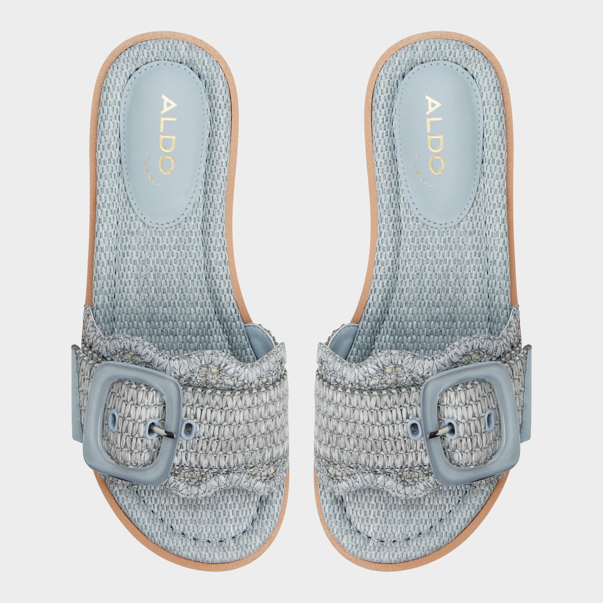Wavynelly Other Blue Women's Flats - Slide sandal, Platform - Other Blue