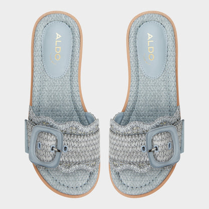 Wavynelly Other Blue Women's Flats - Slide sandal, Platform - Other Blue