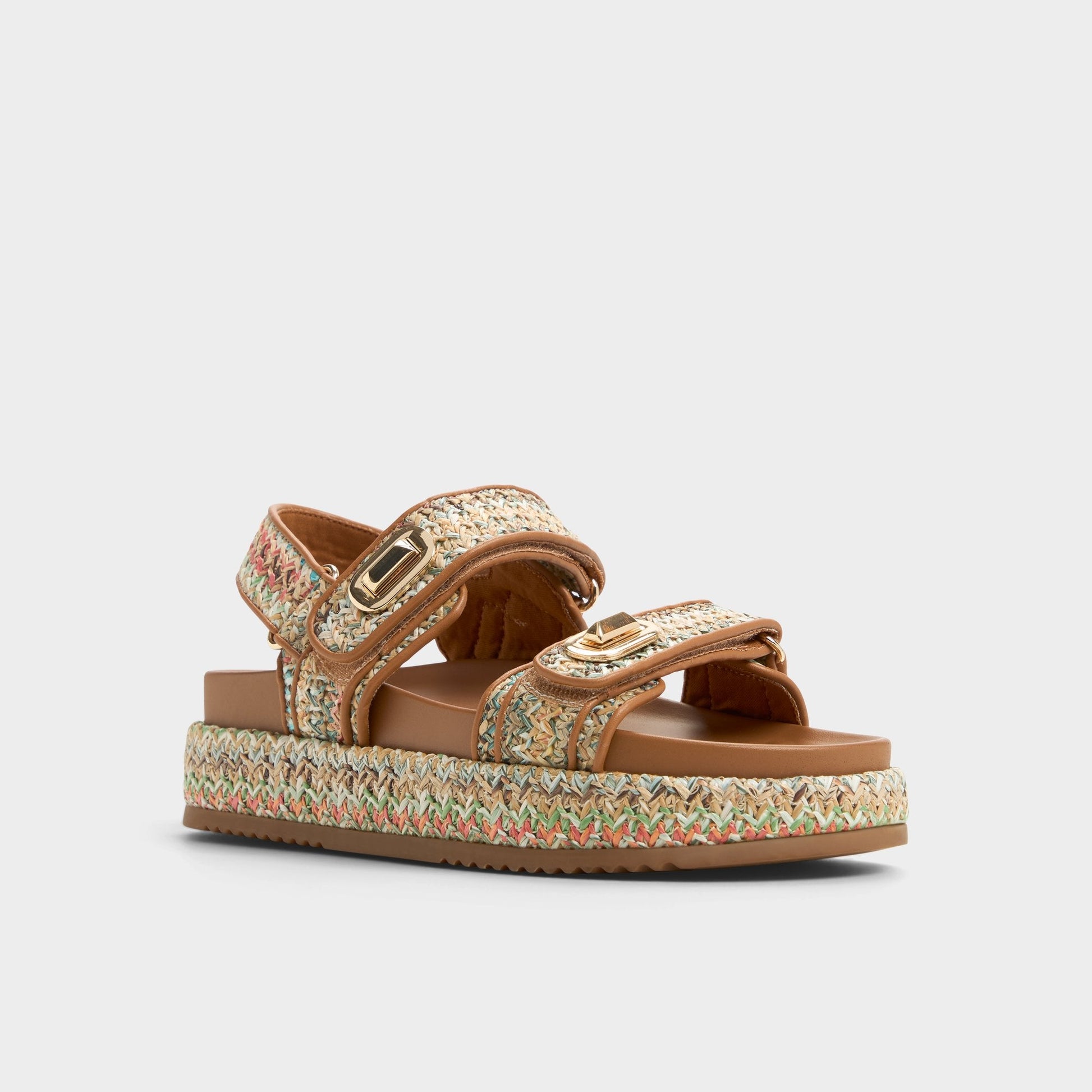 Sunhaven Bright Multi Women's Platform sandals - Footbed sandal - Bright multi