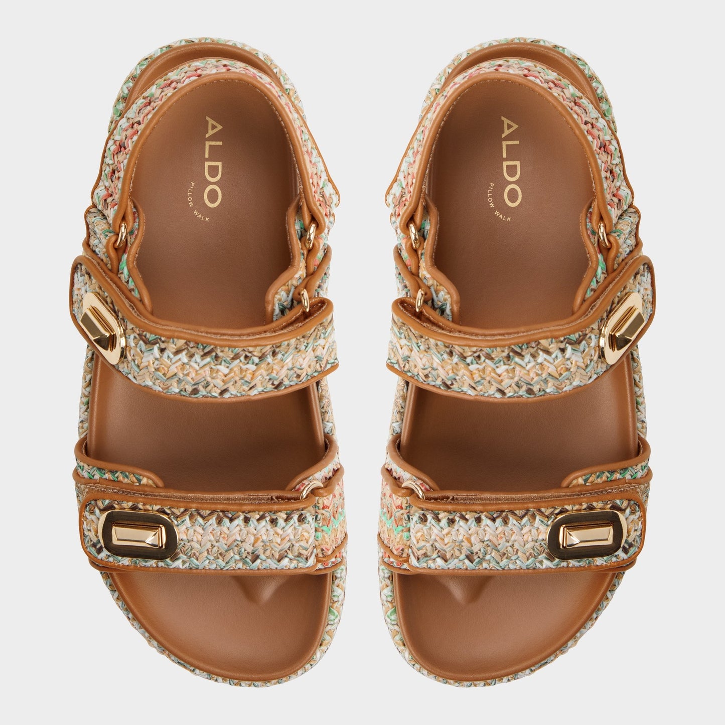 Sunhaven Bright Multi Women's Platform sandals - Footbed sandal - Bright multi