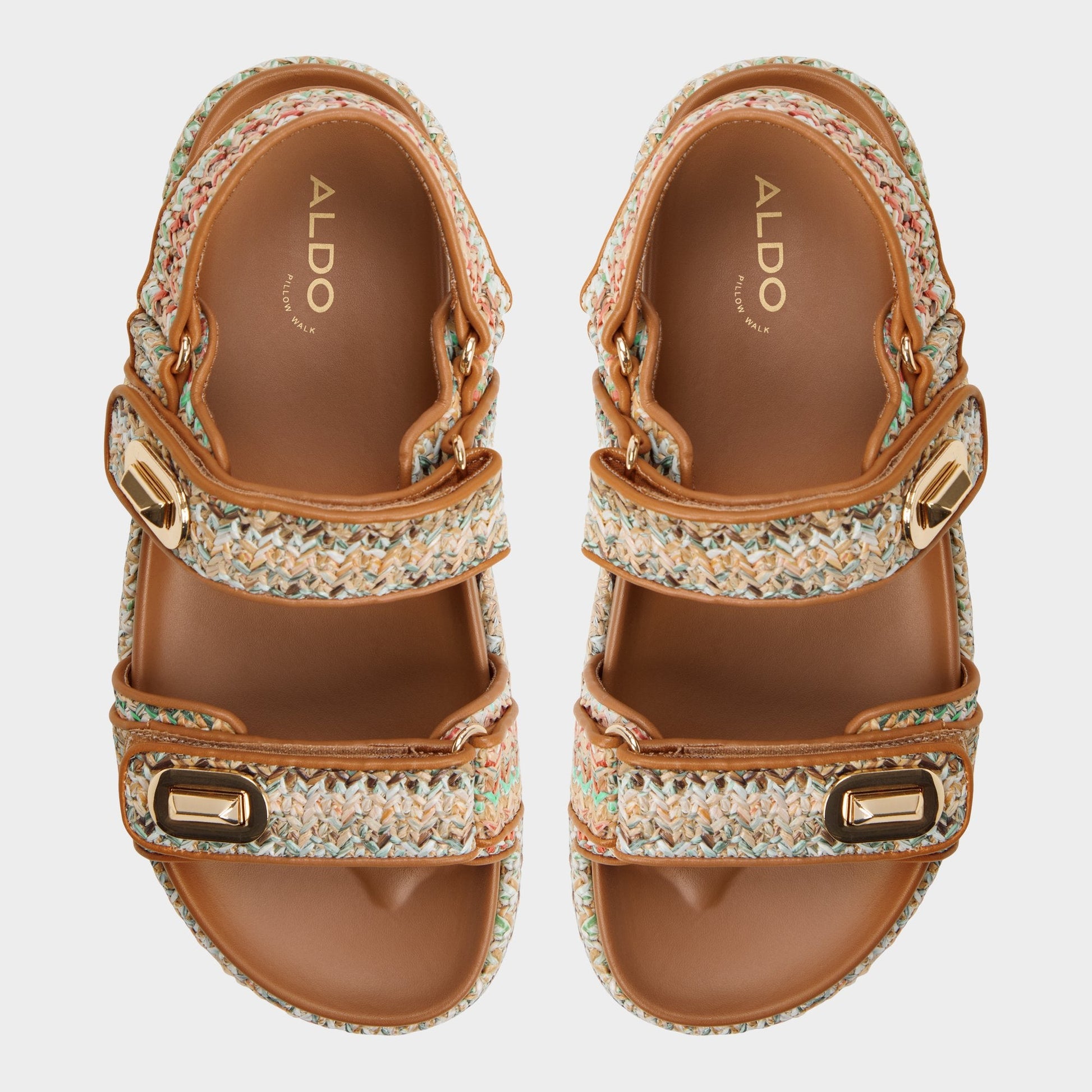 Sunhaven Bright Multi Women's Platform sandals - Footbed sandal - Bright multi