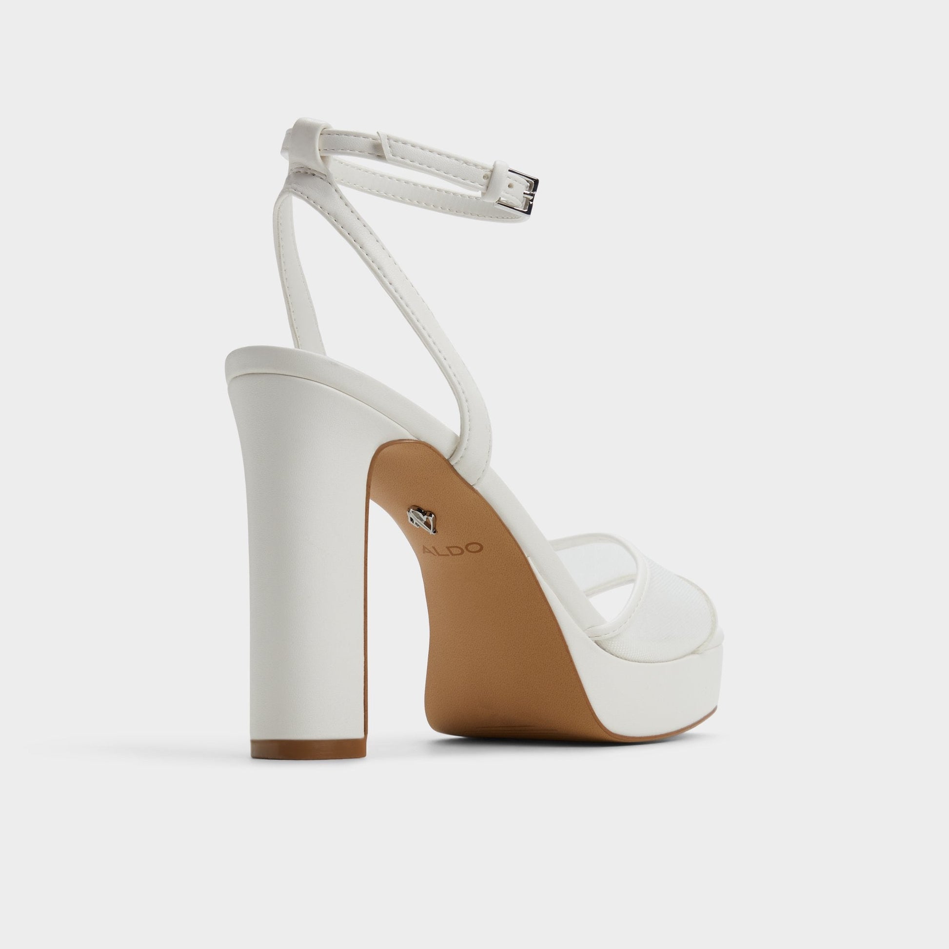 Chicglimmer Other White Women's Platform sandals - Strappy heeled sandal, Block heel - Other White