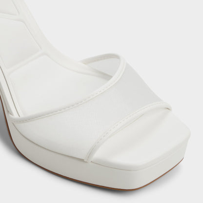 Chicglimmer Other White Women's Platform sandals - Strappy heeled sandal, Block heel - Other White