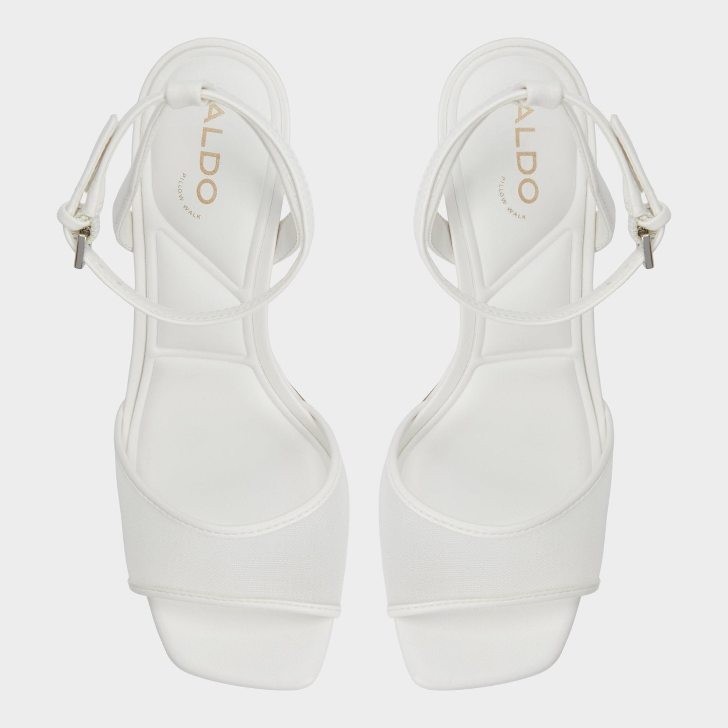 Chicglimmer Other White Women's Platform sandals - Strappy heeled sandal, Block heel - Other White