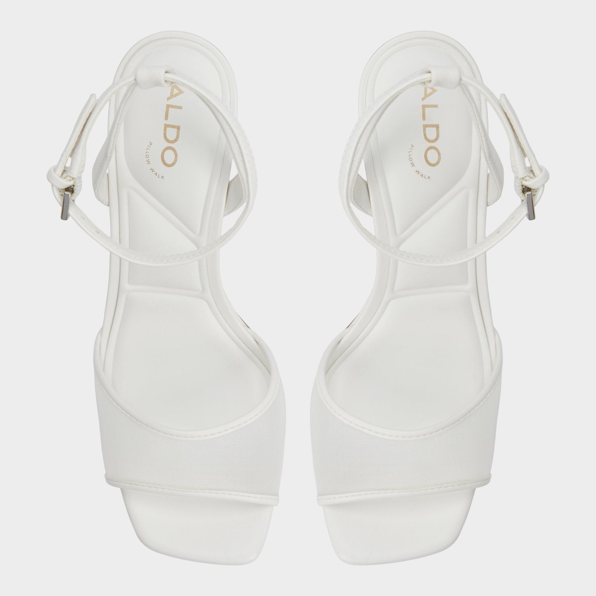 Chicglimmer Other White Women's Platform sandals - Strappy heeled sandal, Block heel - Other White