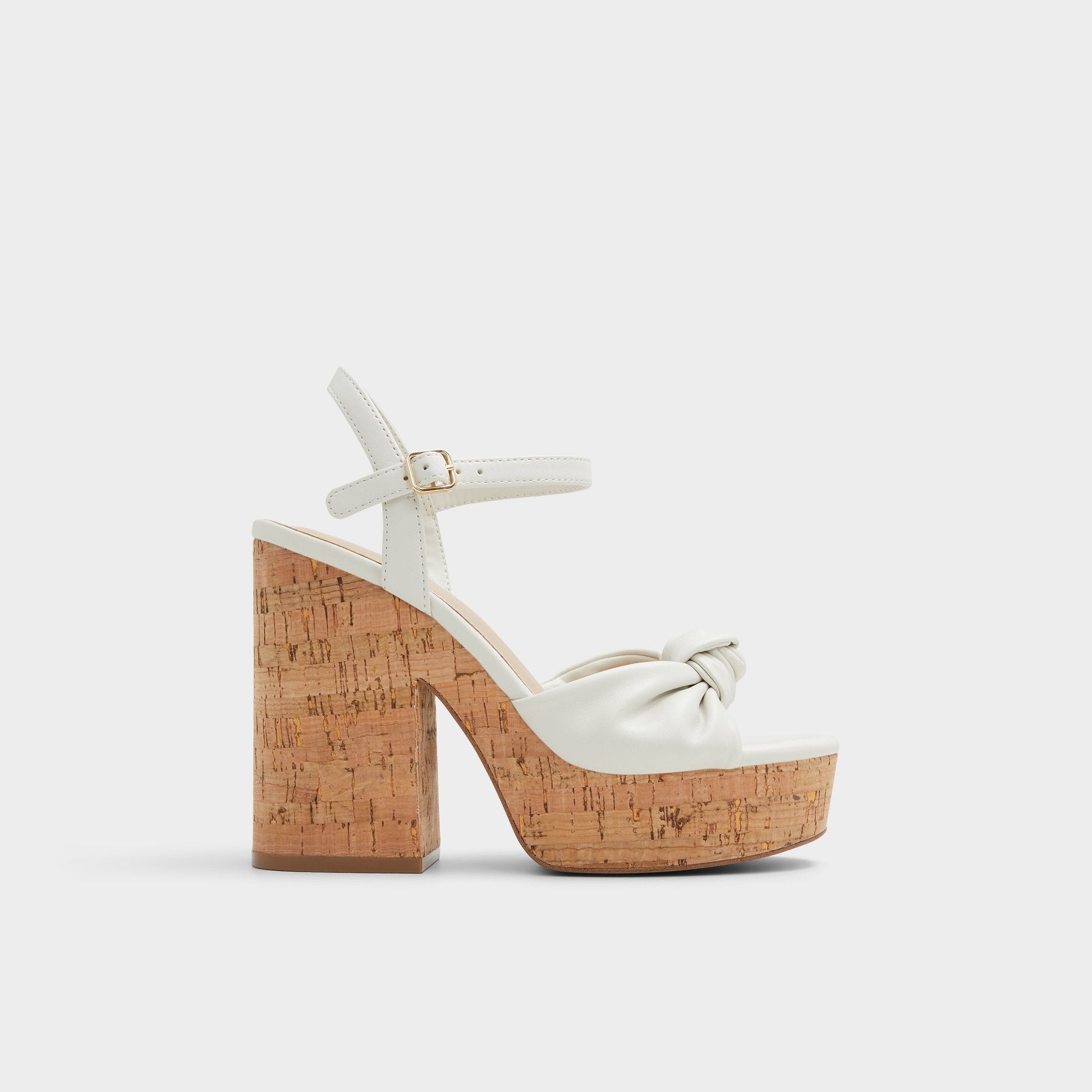 Ulialdan White/Bone Women's Platform sandals - Strappy heeled sandal, Platform - White/Bone