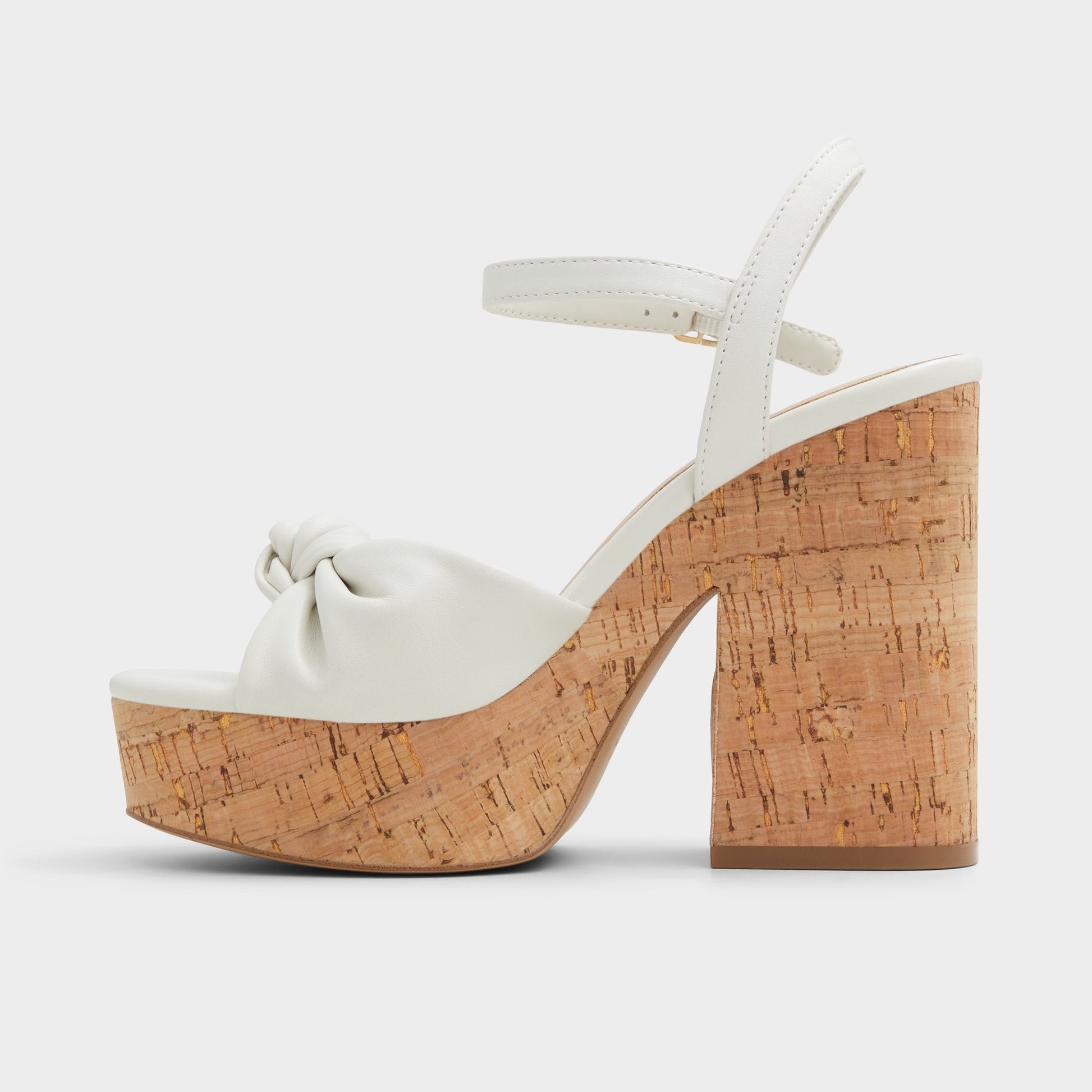 Ulialdan White/Bone Women's Platform sandals - Strappy heeled sandal, Platform - White/Bone