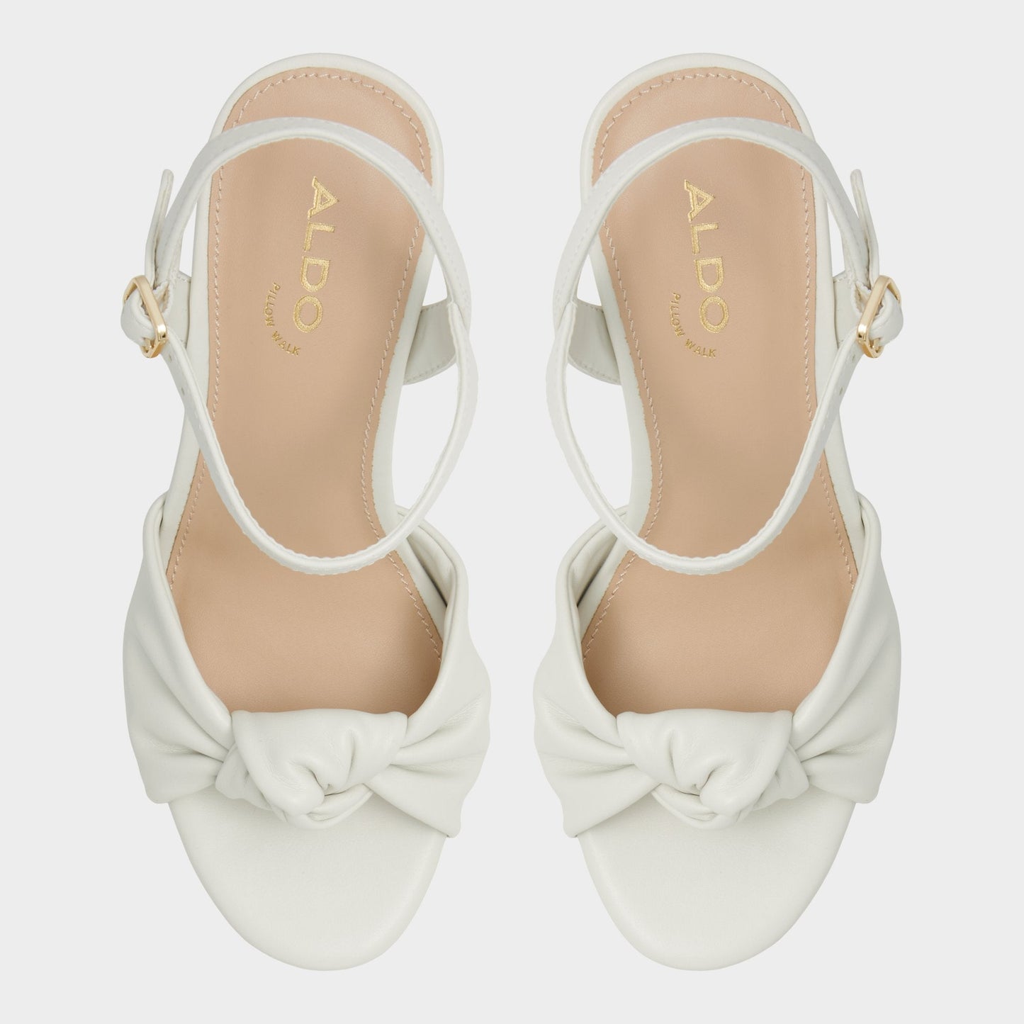 Ulialdan White/Bone Women's Platform sandals - Strappy heeled sandal, Platform - White/Bone