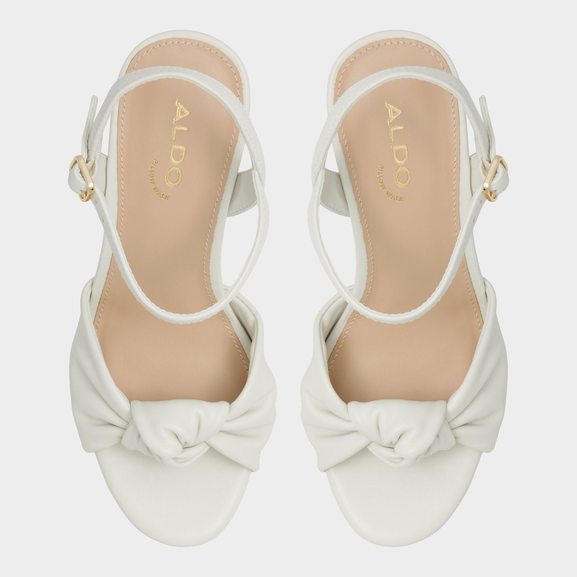 Ulialdan White/Bone Women's Platform sandals - Strappy heeled sandal, Platform - White/Bone