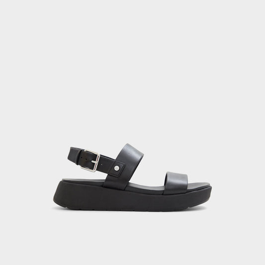 Silyia Black Women's Sandals - Flat sandal - Black