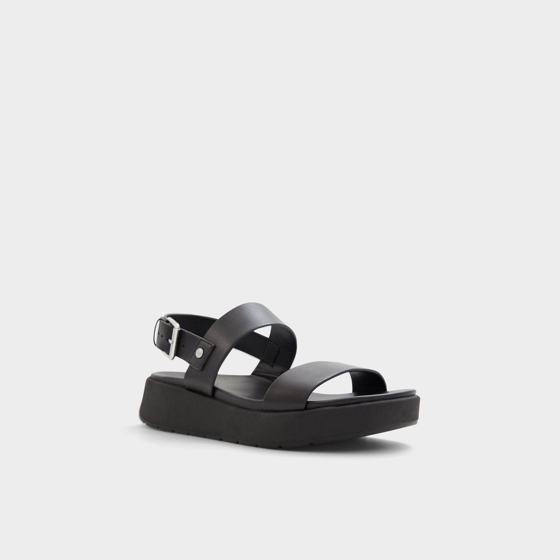 Silyia Black Women's Sandals - Flat sandal - Black