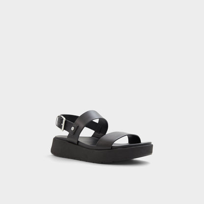 Silyia Black Women's Sandals - Flat sandal - Black