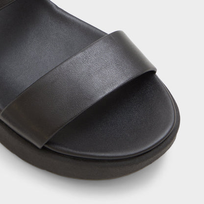 Silyia Black Women's Sandals - Flat sandal - Black