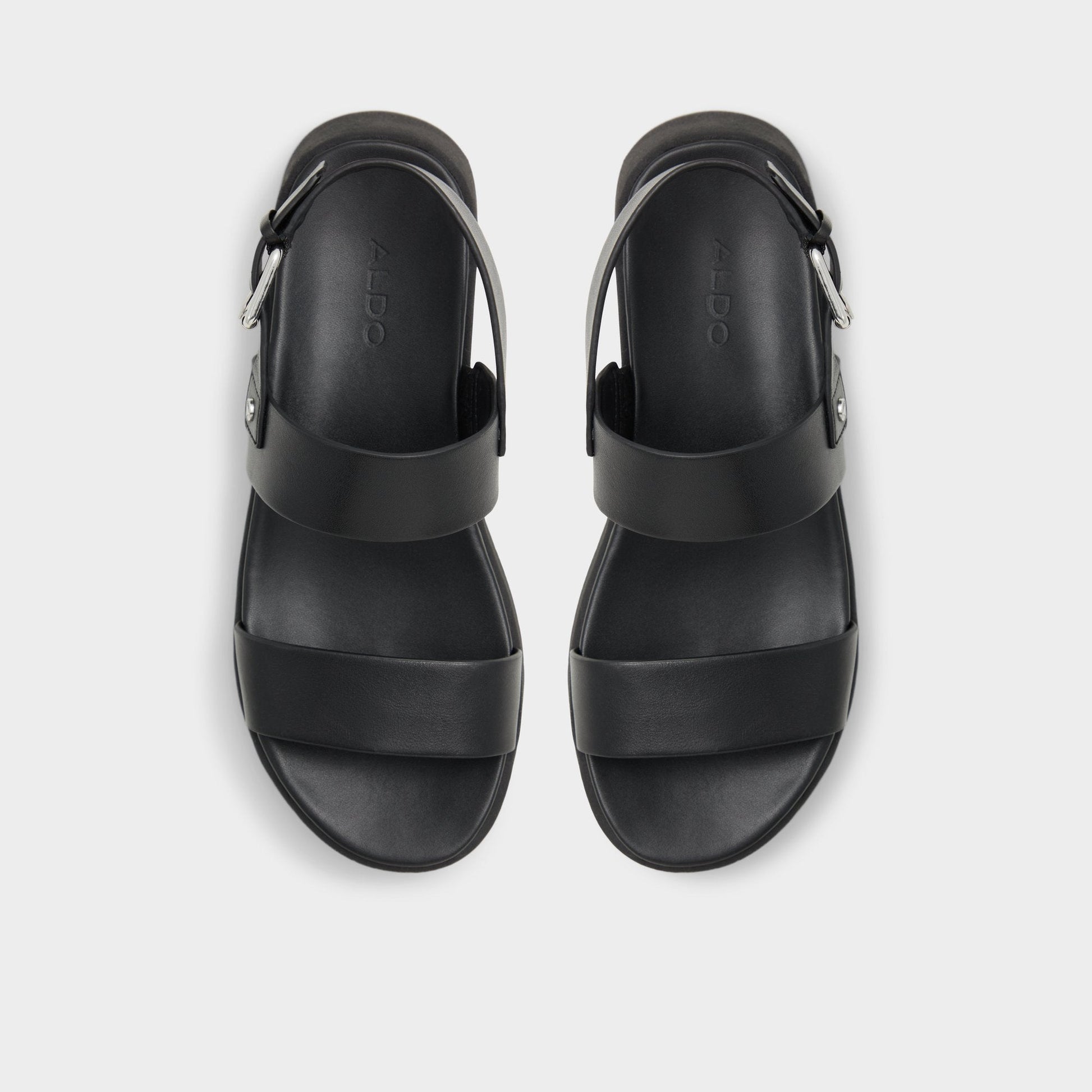 Silyia Black Women's Sandals - Flat sandal - Black