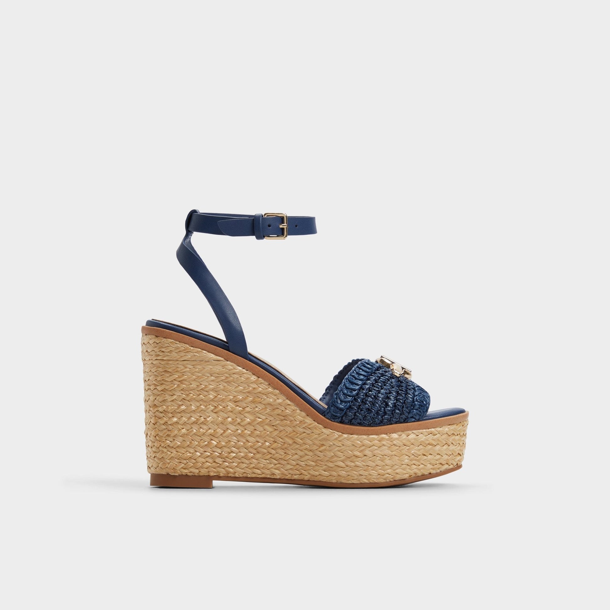 Ybylin Navy Women's Platform sandals - Wedge sandal - Navy