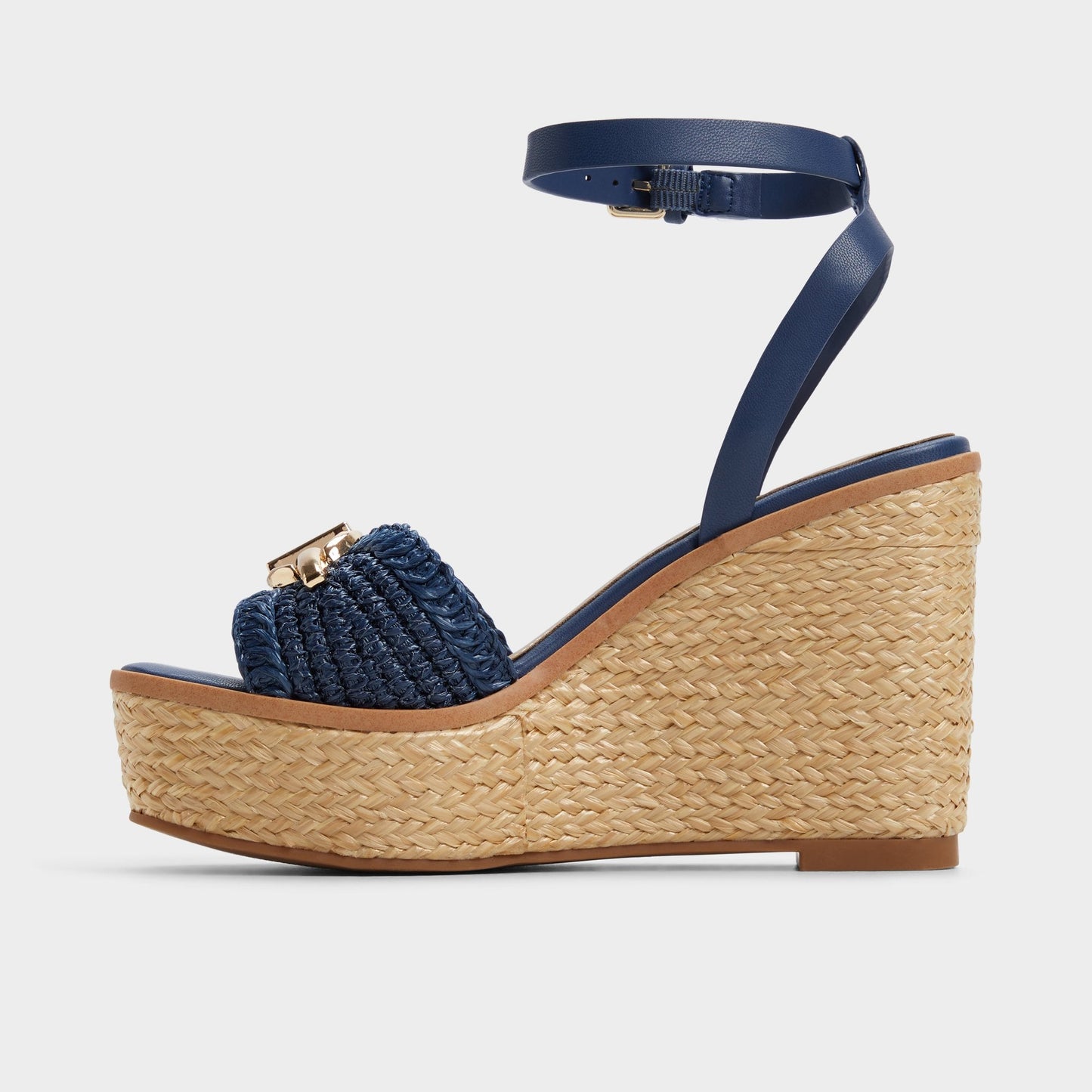 Ybylin Navy Women's Platform sandals - Wedge sandal - Navy