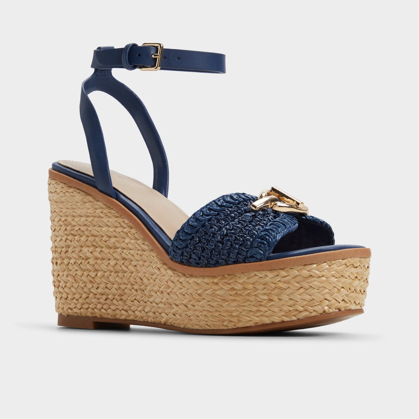 Ybylin Navy Women's Platform sandals - Wedge sandal - Navy