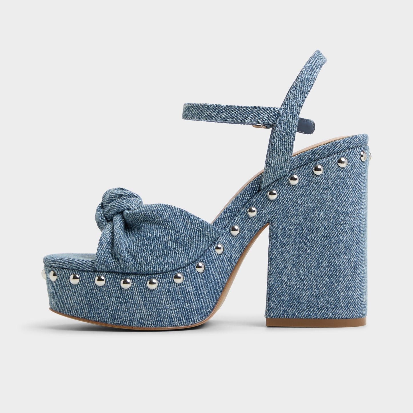 Ulialdan Blue Combo Women's Platform sandals - Strappy heeled sandal - Blue Combo