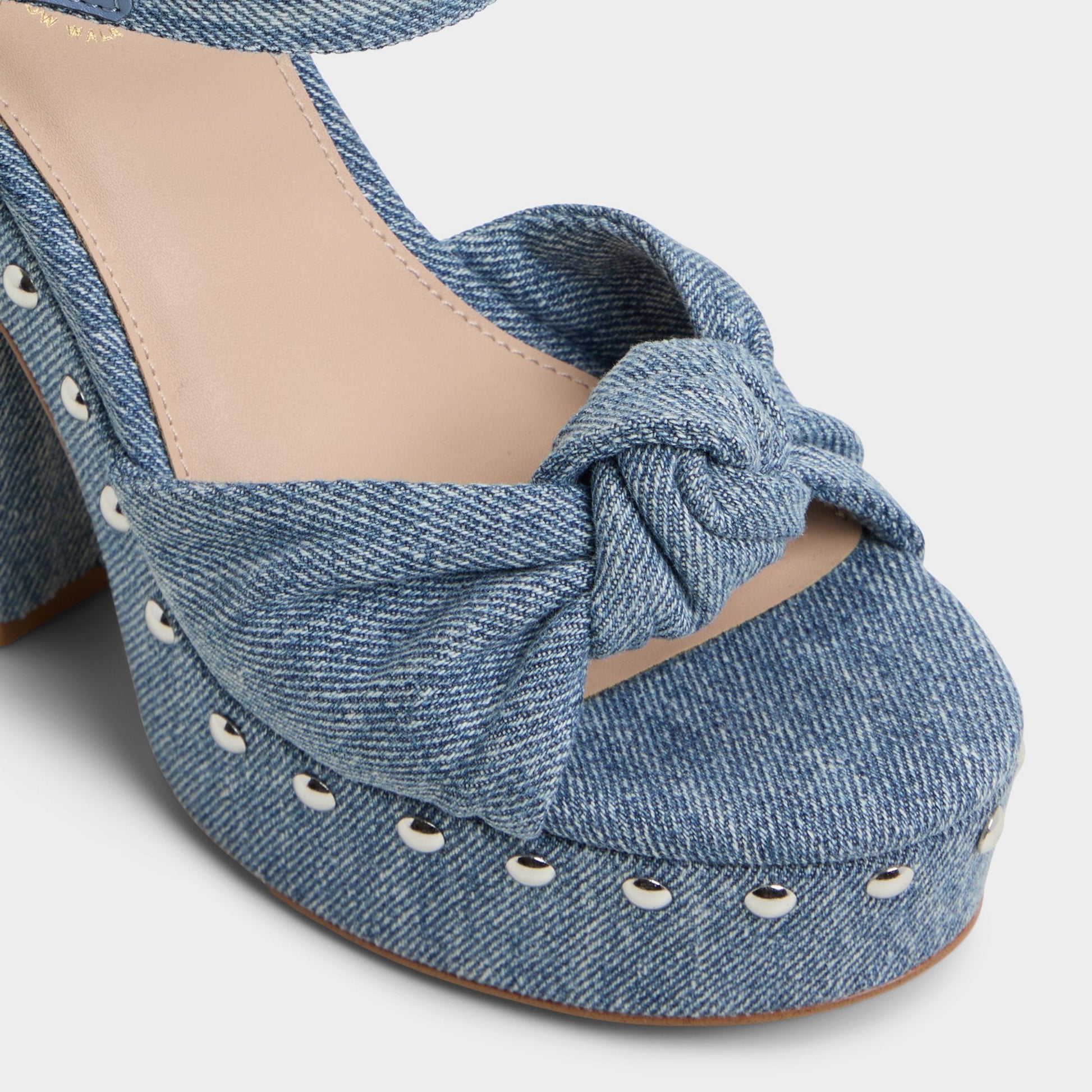 Ulialdan Blue Combo Women's Platform sandals - Strappy heeled sandal - Blue Combo