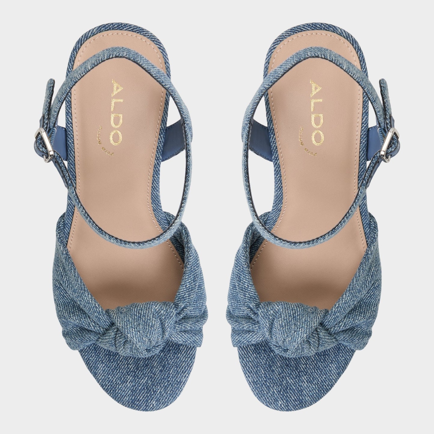Ulialdan Blue Combo Women's Platform sandals - Strappy heeled sandal - Blue Combo