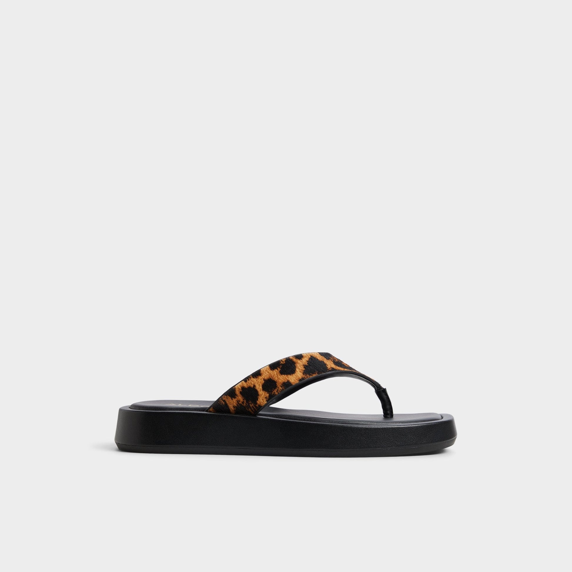 Grettle Brown Multi Women's Flats - Flip flop, Platform - Brown Multi