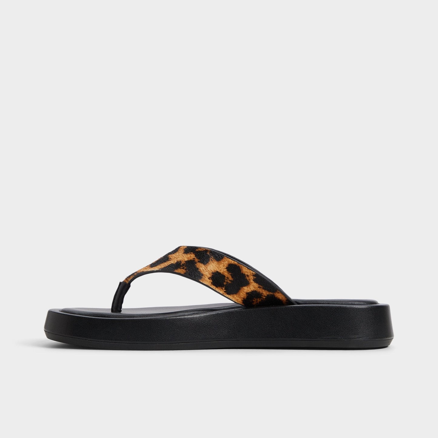 Grettle Brown Multi Women's Flats - Flip flop, Platform - Brown Multi