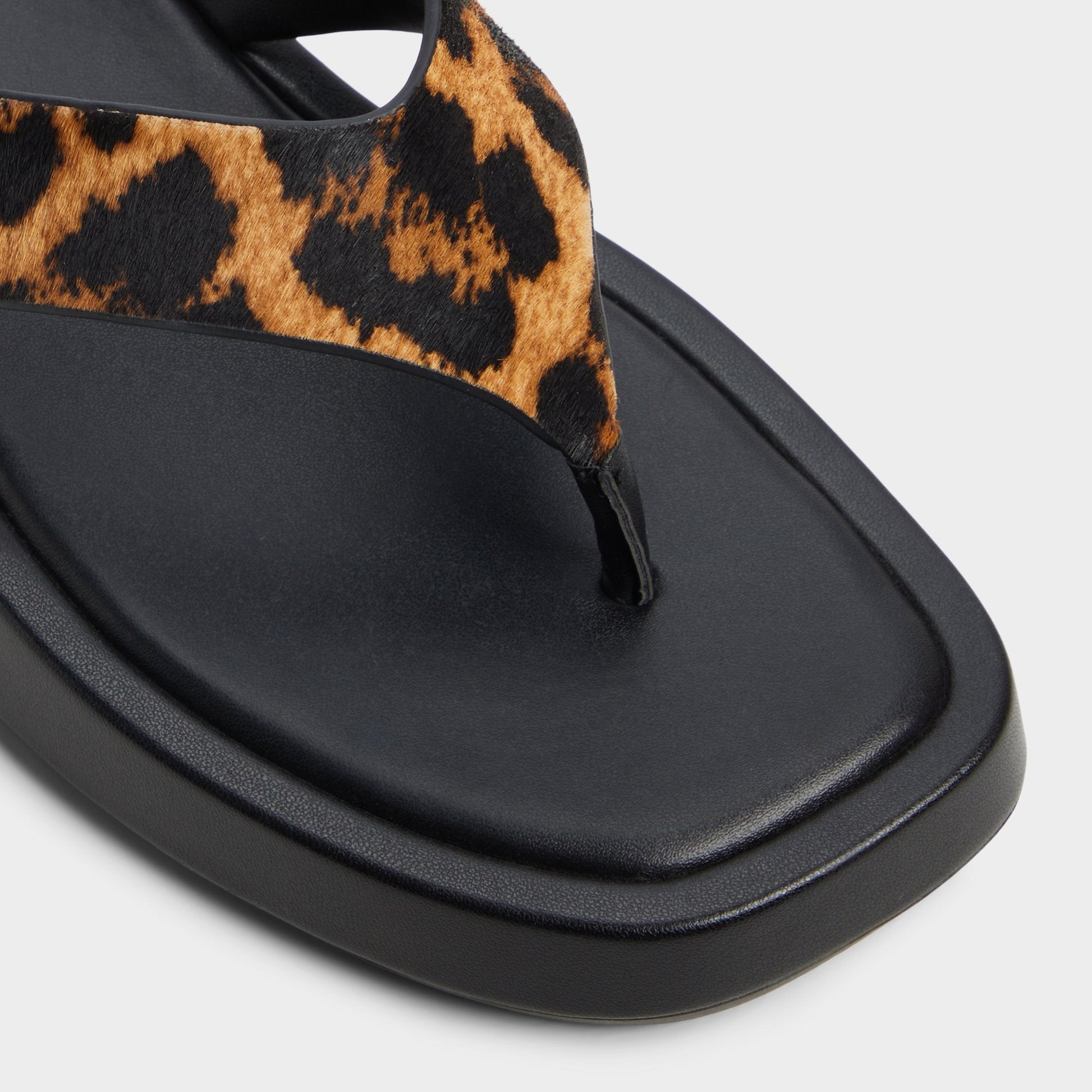 Grettle Brown Multi Women's Flats - Flip flop, Platform - Brown Multi