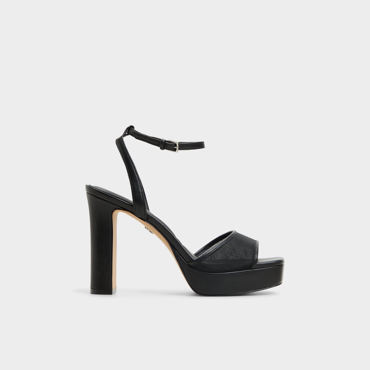Chicglimmer Black Women's Platform sandals - Strappy heeled sandal, Block heel - Black